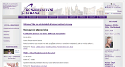 Desktop Screenshot of konzervativnistrana.cz